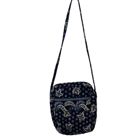 Vera Bradley vintage crossbody in blue coin blue pattern - Picture 5 of 5